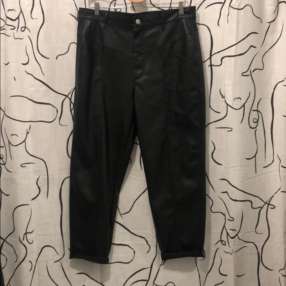 Zara Faux Leather Pants